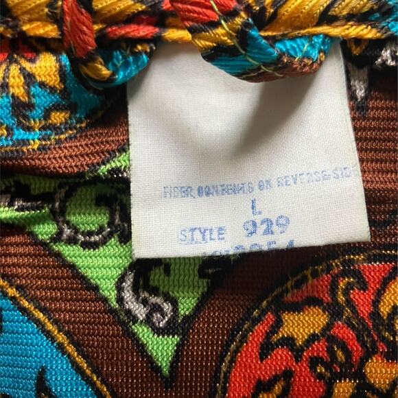 Vintage 60s Psychedelic Lounge Set – Sears RN17573 – Mod Print Size L - Picture 7 of 10